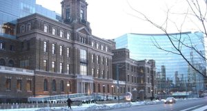 MaRS building on College St. near Toronto General Hospital