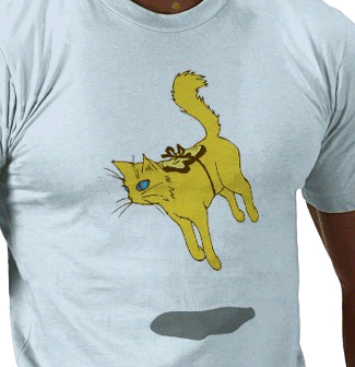 hover cat T-shirt